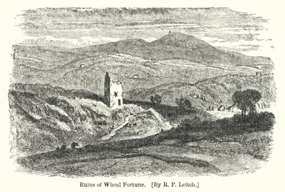 Ruiny Wheal Fortune (rycina) autorstwa Richard Principal (after) Leitch