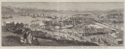 Część miasta i portu Dunedin, stolicy stanu Otago, Nowa Zelandia autorstwa Richard Principal Leitch