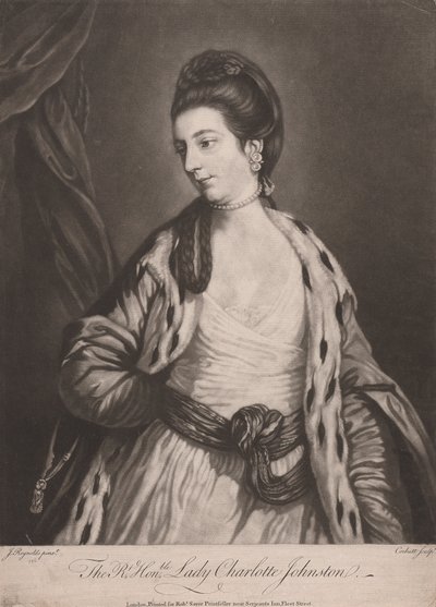 Wielce Czcigodna Lady Charlotte Johnston autorstwa Richard Purcell