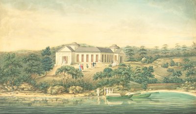 Henrietta Villa, Point Piper, dom kapitana Johna Pipera, 1820 (wc) autorstwa Richard Read