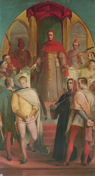 Książę Henryk (1387-1422) Uznanie władzy sędziego Gascoigne (ok. 1350-1419) 1845 autorstwa Richard Redgrave