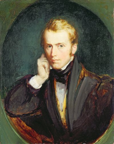 Autoportret, ok. 1827-37 (olej na płycie) autorstwa Richard Redgrave