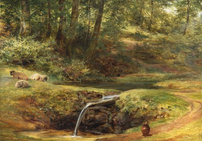 Studium dla Sylvan Spring, 1854 autorstwa Richard Redgrave
