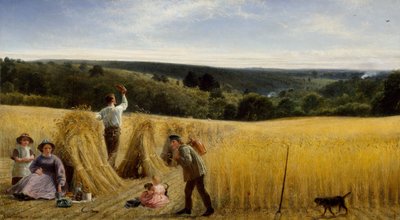 Doliny również stoją gęsto z kukurydzą, 1865 autorstwa Richard Redgrave