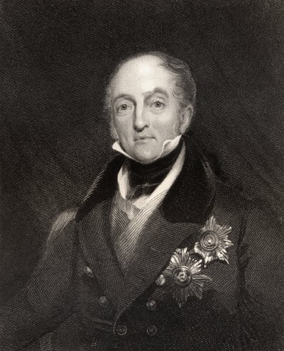 Sir Gore Ouseley, 1st Baronet, ryt. H. Cook, z „Narodowej Galerii Portretów, tom IV”, wydana ok. 1835 (lito) autorstwa Richard Rothwell
