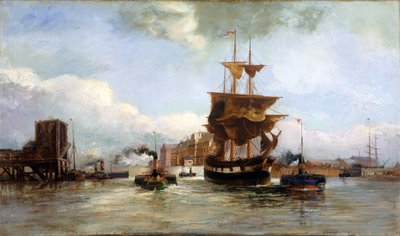 „Opuszczam dok West Bute, Cardiff”, 1861-1916 autorstwa Richard Short