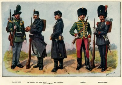 Typy armii belgijskiej, 1919. autorstwa Richard Simkin