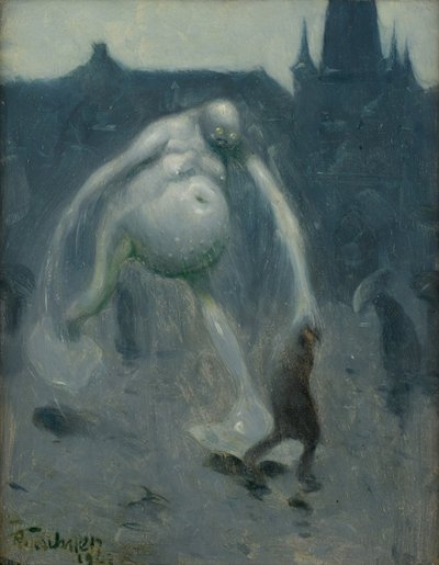 Ulewa, 1907. autorstwa Richard Teschner