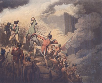 Badajoz, 6 kwietnia 1812, z „Zwycięstwa księcia Wellington”, sztych. T. Fielding, wyd. 1819 (patrz 115640) autorstwa Richard Westall