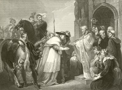 Kardynał Wolsey w Leicester Abbey autorstwa Richard Westall