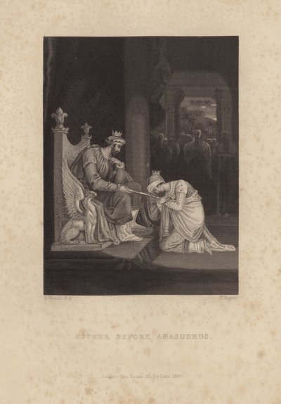 Estera przed Aswerusem autorstwa Richard Westall