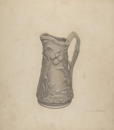 Dzban syropu Parian Ware autorstwa Richard Whitaker