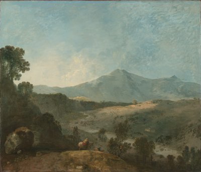Cader Idris, z rzeką Mawddach, ok. godz. 1774. autorstwa Richard Wilson