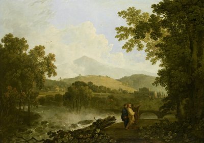 Cyceron i jego przyjaciele, Atticus i Quintus, w swojej willi w Arpinum autorstwa Richard Wilson