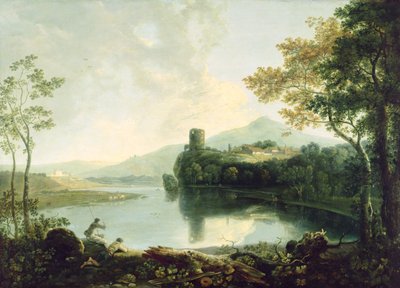 Zamek Dolbardarn (olej na płótnie) autorstwa Richard Wilson