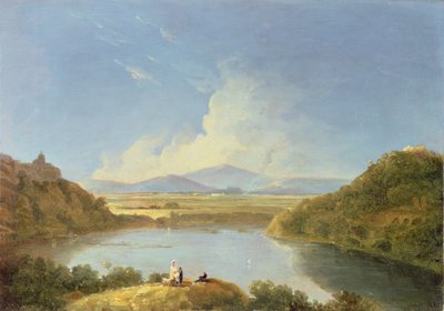 Jezioro Albano (olej na płótnie) autorstwa Richard Wilson