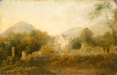 „Krajobraz z chałupą”, 1733-1782 autorstwa Richard Wilson