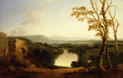 Krajobraz z doliną rzeczną autorstwa Richard Wilson