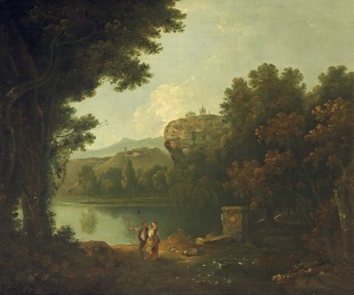 Na Tybrze koło Rzymu (olej na płótnie) autorstwa Richard Wilson