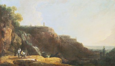 Wielka Kaskada i Willa Mecenasa w Tivoli autorstwa Richard Wilson