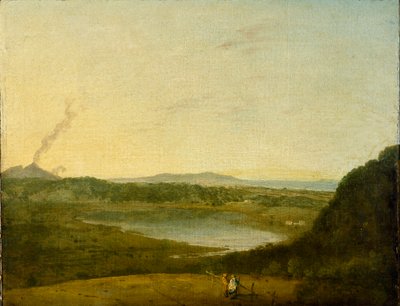 Lago di Agnano, ok. 1752 r. autorstwa Richard Wilson