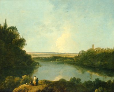 Jezioro Nemi pod Rzymem, ok. 1760 (olej na płótnie) autorstwa Richard Wilson