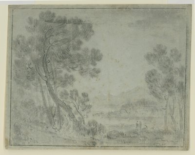 Zobacz we Włoszech (czarna kreda na papierze) autorstwa Richard Wilson