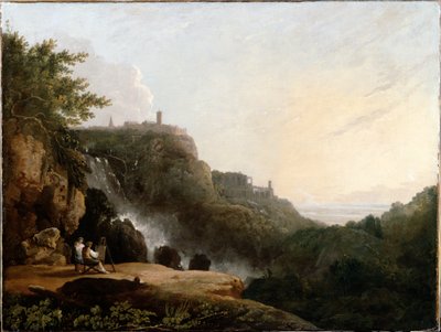 Widok Tivoli: Cascatelle i „Willa Mecenasa” autorstwa Richard Wilson