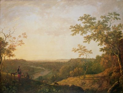 Widok na rzekę Dee, ok. 1761 (olej na płótnie) autorstwa Richard Wilson
