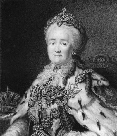 Cesarzowa Katarzyna Wielka Rosji, 1836 r. autorstwa Richard Woodman