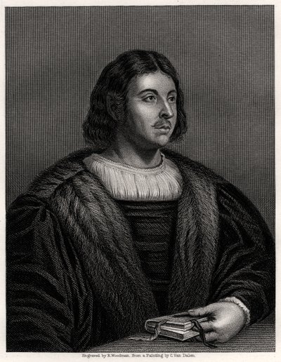 Giovanni Boccaccio, włoski pisarz i poeta, XIX wiek. autorstwa Richard Woodman