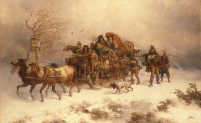 Podróż do domu, XIX wiek autorstwa Richard Zimmerman