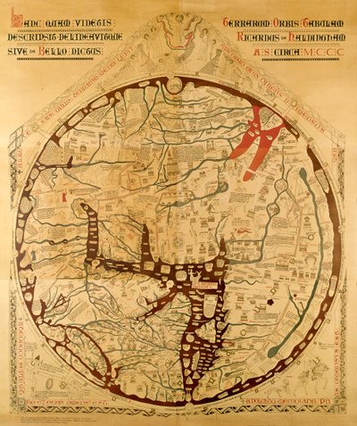 Mapa świata w Hereford autorstwa Richard of Haldingham