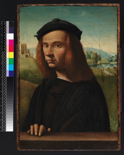 Portret młodego mężczyzny, 1500 autorstwa Ridolfo Ghirlandaio