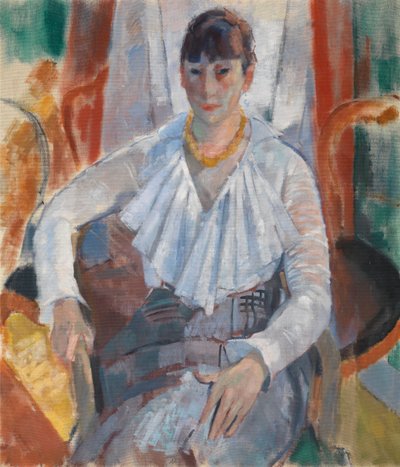 Frau in Weiß autorstwa Rik Wouters