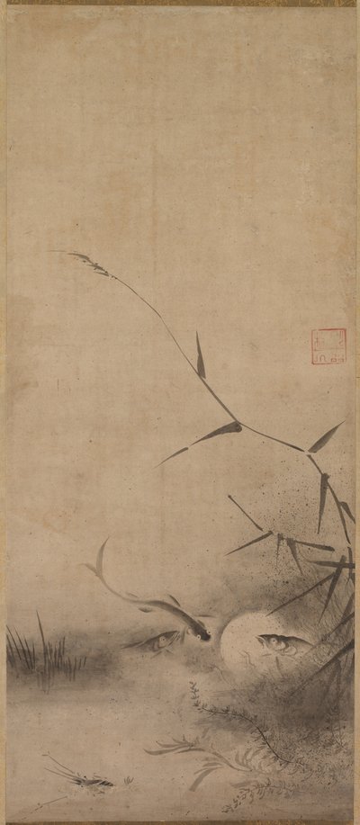 Ryby i wodorosty, XVI wiek. autorstwa Rinkyo
