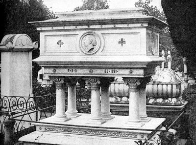 Grób Elizabeth Browning, Florencja, projekt Lord Leighton, 1923. autorstwa Rischgitz Collection