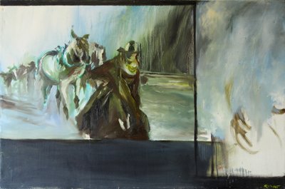After Open Range, 2015 (akwarela) autorstwa Rob D Davies