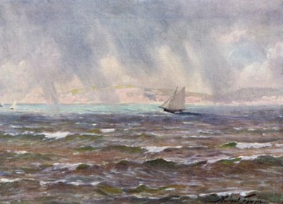 Nagły Szkwał, Cardigan Bay (kolor lito) autorstwa Robert (after) Fowler