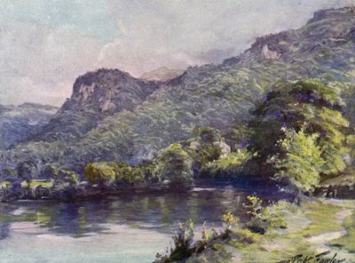Church Pool, Bettws-y-Coed (litografia kolorowa) autorstwa Robert (after) Fowler
