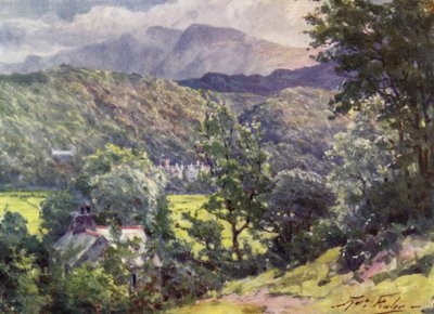 In the Woods, Farchynys, Barmouth Estuary (kolor lito) autorstwa Robert (after) Fowler