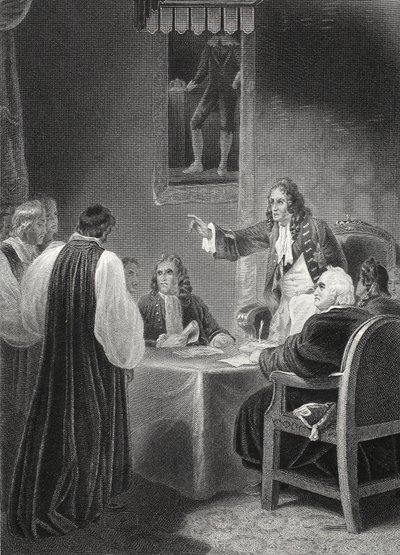 Biskupi przed Tajną Radą autorstwa Robert (after) Smirke
