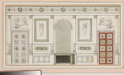 Projekt dekoracji ściennych autorstwa Robert Adam