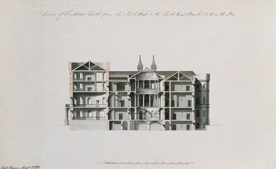 Sekcja zamku Findlater od północnego zachodu do południowego wschodu autorstwa Robert Adam