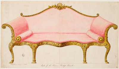 Sofa dla Sir Lawrence Dundas autorstwa Robert Adam