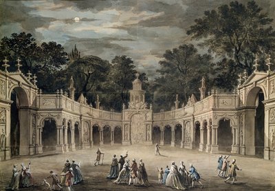 Iluminacje w Buckingham House na urodziny króla Jerzego III, 4 czerwca 1783 (pióro i toaleta) autorstwa Robert Adam
