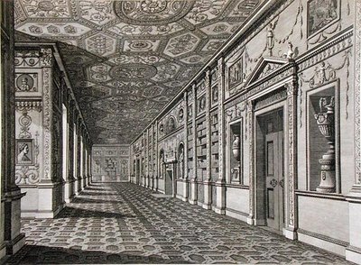 Biblioteka przy Syon House, zbudowana w latach 1760-69 (grafika) autorstwa Robert Adam