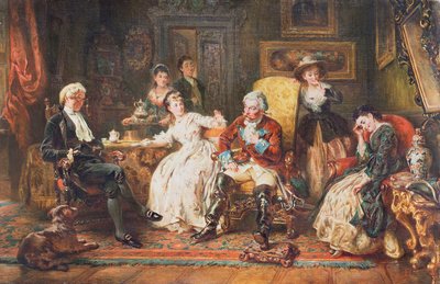 Baron Munchhausen opowiadający o swoich przygodach autorstwa Robert Alexander Hillingford