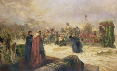 Witamy w Anglii u Henryka V autorstwa Robert Alexander Hillingford