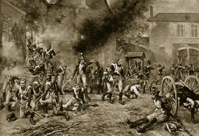 Obrona Hougoumont, 18 czerwca 1815 r. autorstwa Robert Alexander Hillingford